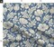 Vintage Floral Blue Botanical Garden Bloom Meadow Wildflower Custom Printed Fabric by Spoonflower Various Fabrics by the Yard or Fat Quarter